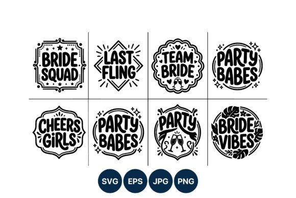 Celebrate the Squad: Hand-Lettered Designs for Wedding Joy