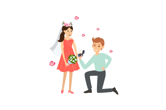 Designing Love Stories with Wedding Concept Couple Character Design