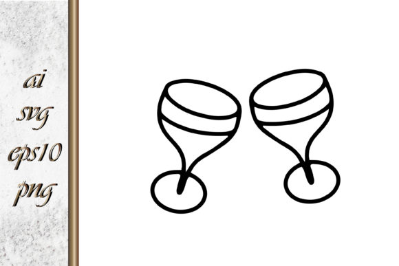 Doodle Glass Sketch Wedding Toast: A Designer's Delight