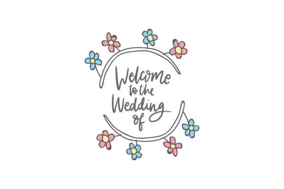 Linear Flat Wedding Lettering: A Modern Design Essential