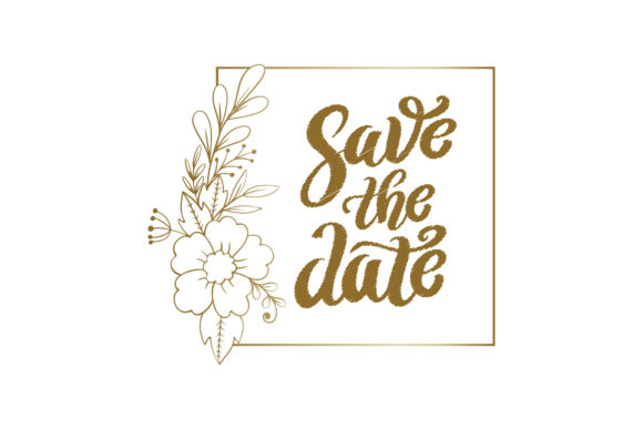 Modern Wedding Labels with Lettering: Elegant Design Assets
