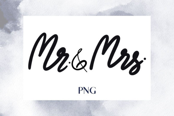 Mr. and Mrs. Wedding Sign: A Modern Script for Elegant Branding