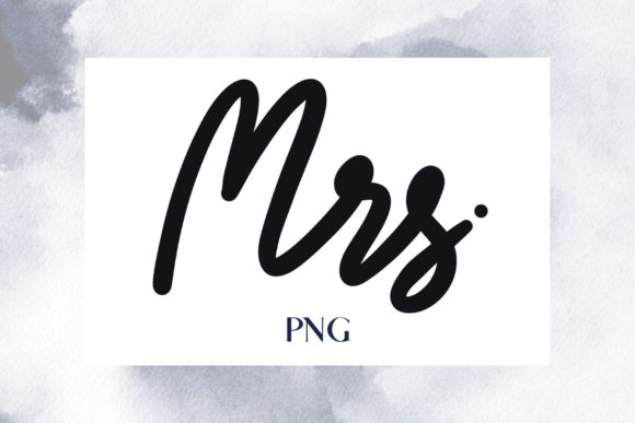 Mrs. Wedding Sign: A Touch of Elegant Script for Your Designs