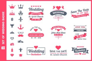Wedding Badge & Objects Vector Set: A Designer's Toolkit