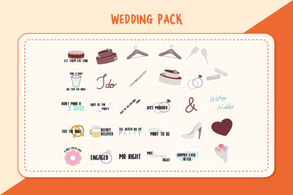 Wedding Clipart Vectors: 15 Elements for Elegant Design