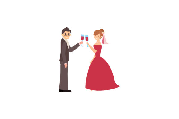 Wedding Couple Character Romantic: A Typeface for Love Stories